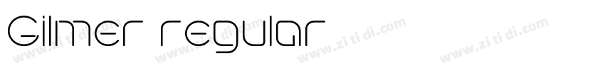 Gilmer regular字体转换